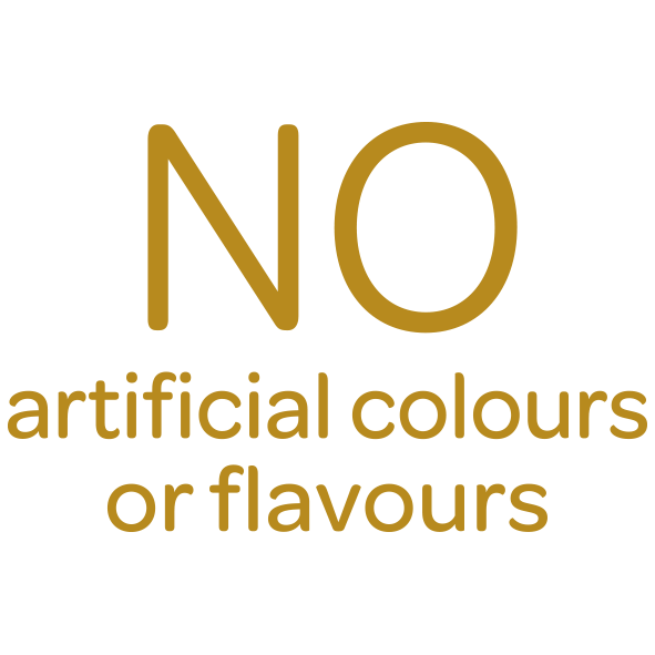 No artificial colours and flavours