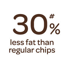 30% less fat than regular chips