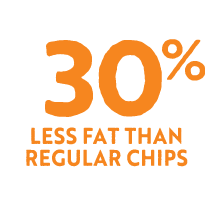 30% less fat than other chips